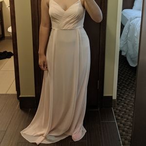 Light pink prom dress